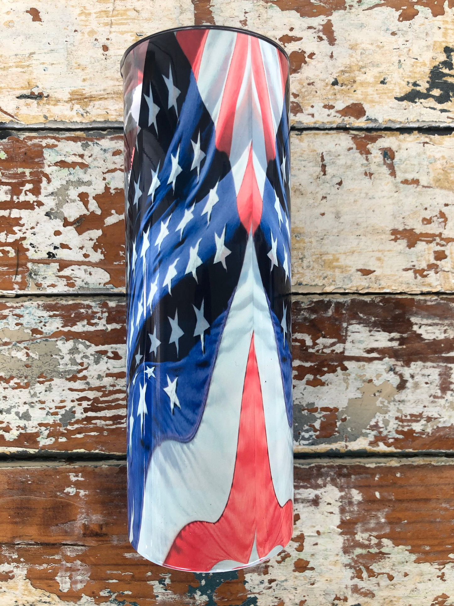 Jesus Christ with Cross and Flags 20oz. Tumbler Cup