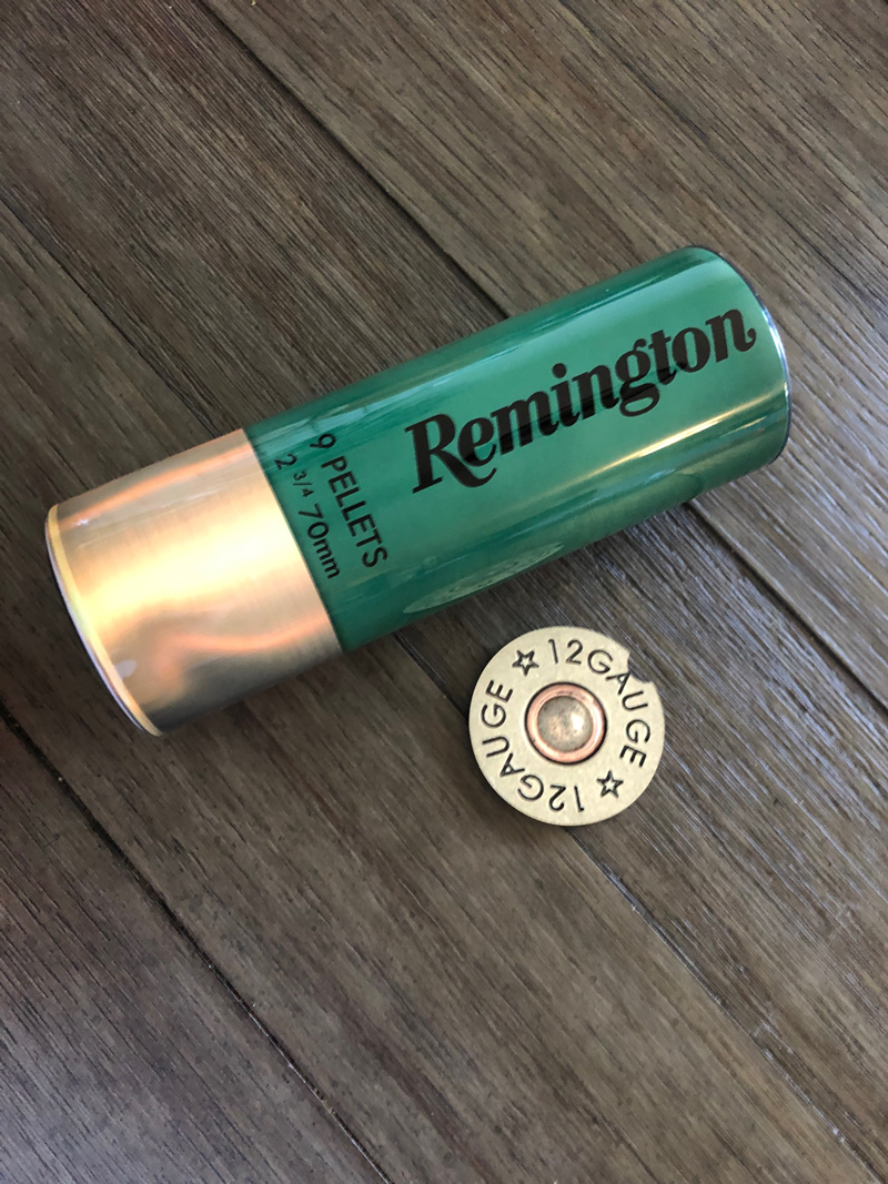 Remington Shotgun Shell Tumbler Cup and 12 Gauge Car Coaster