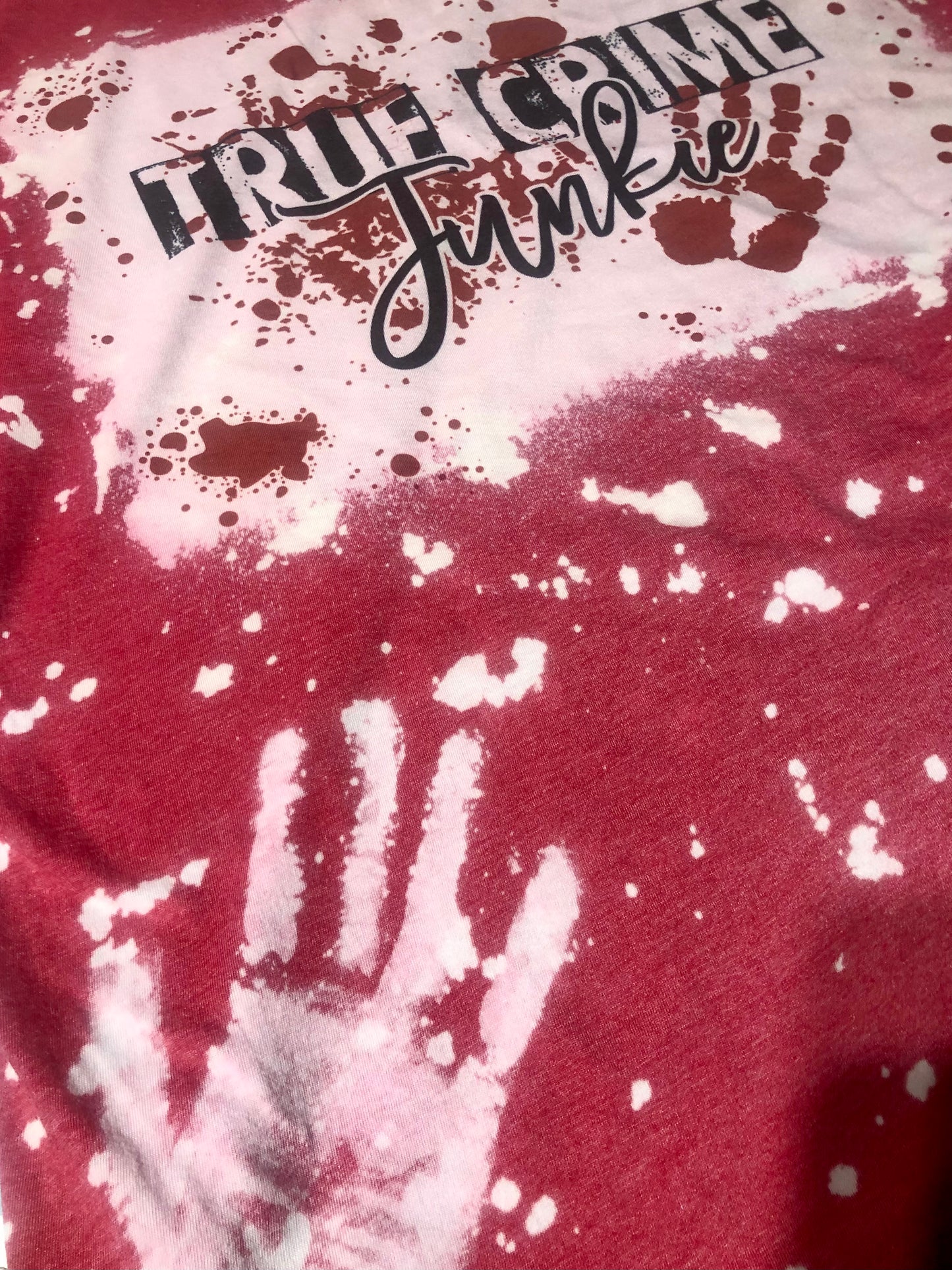True Crime Junkie Bleached Shirt