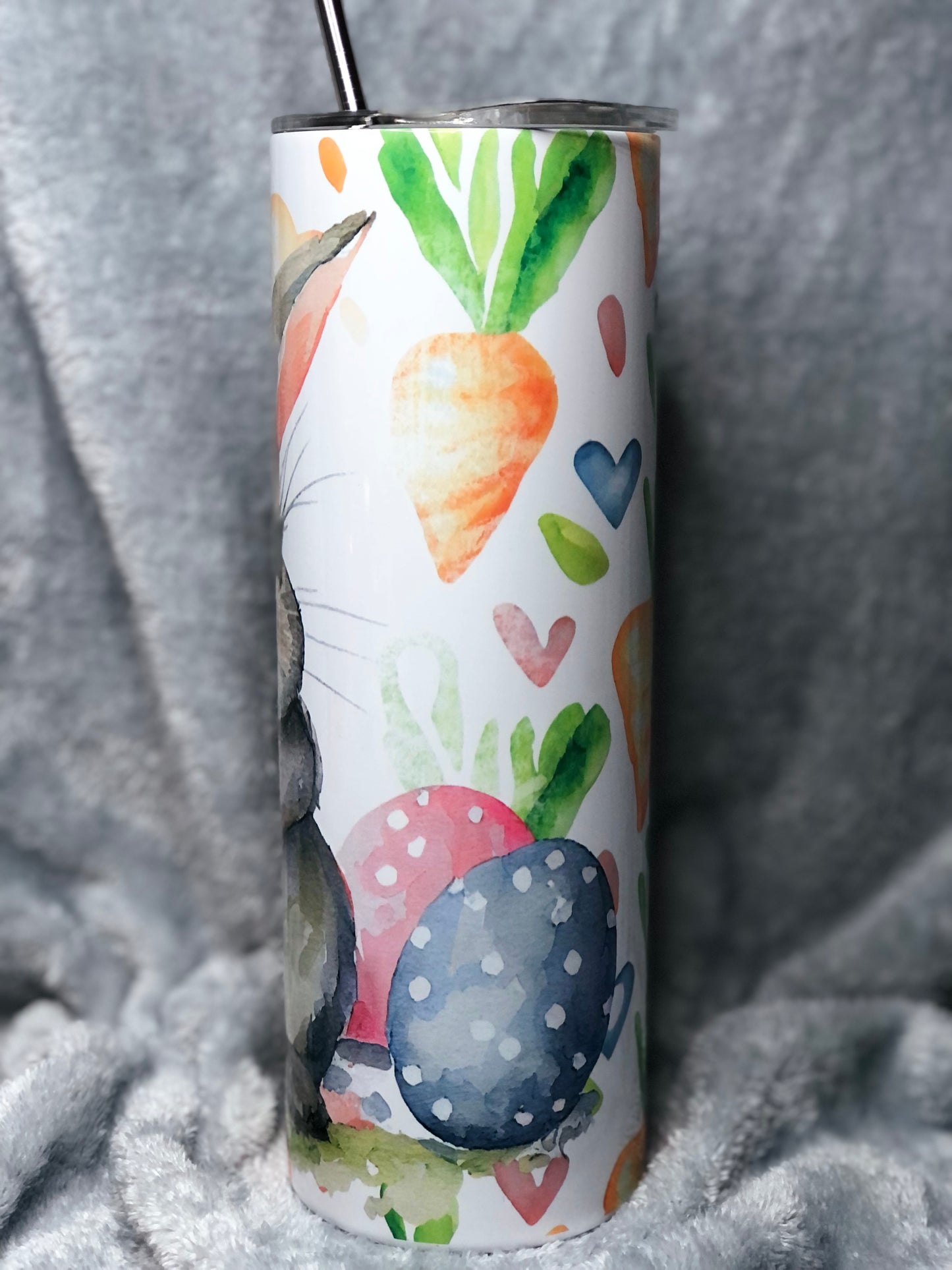 Easter Bunny Watercolor 20oz Tumbler