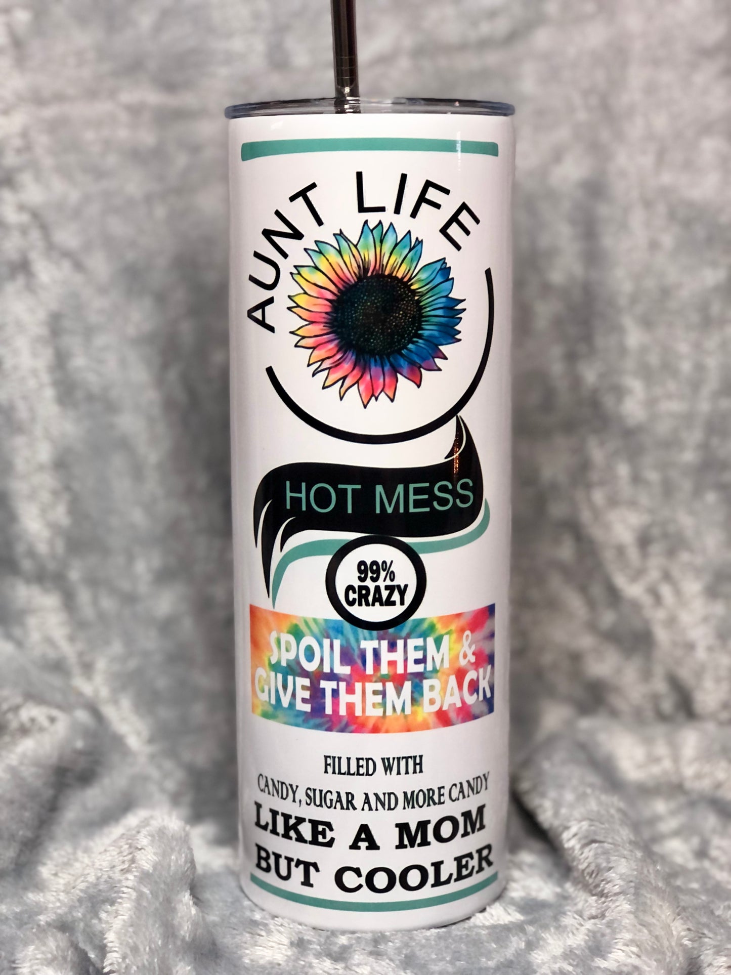 Aunt Life Tie Dye 20oz Tumbler