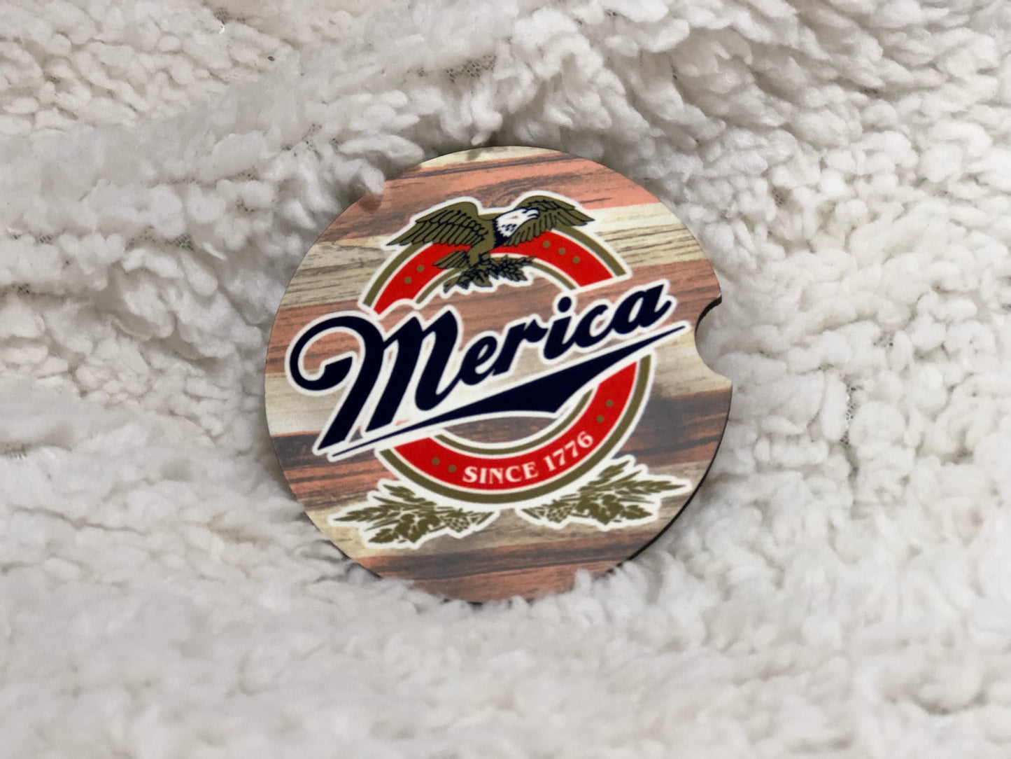 Merica Car Coasters - Set of 2