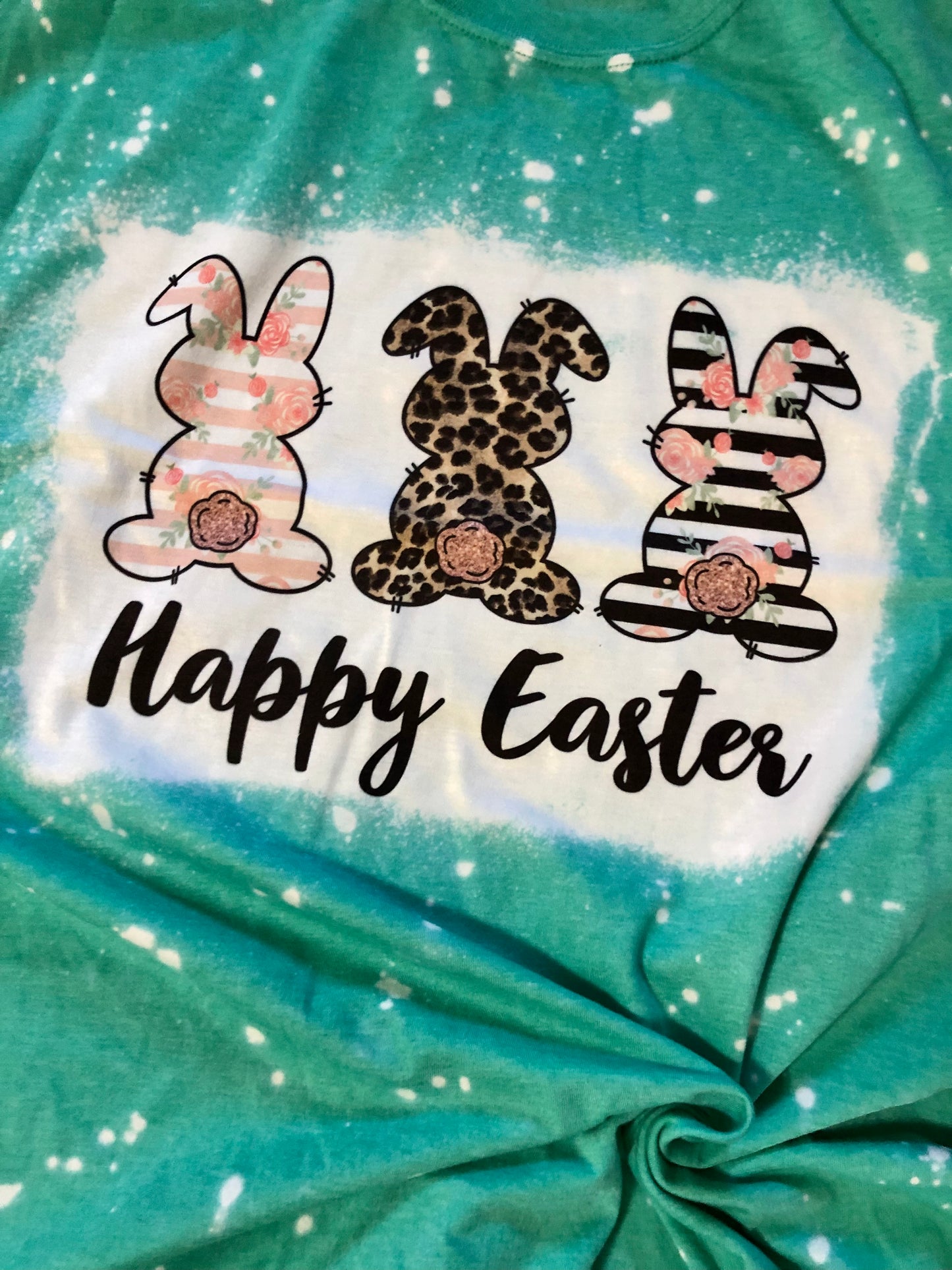 Happy Easter Bleached Shirt