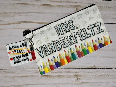 Personalized Keychain Pouch