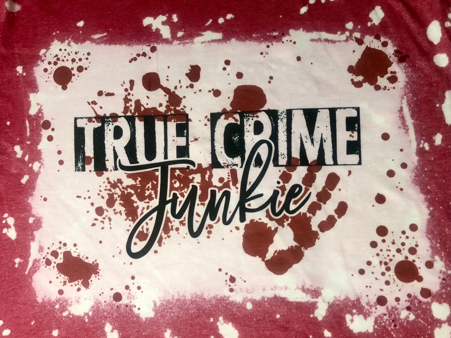 True Crime Junkie Bleached Shirt